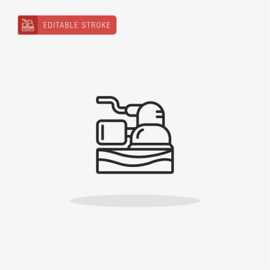 Sander ikon vektörü. Sunum için Sander simgesi.