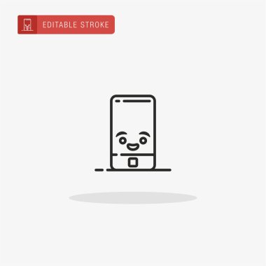 Mobil simge vektörü. Sunum için mobil simge.