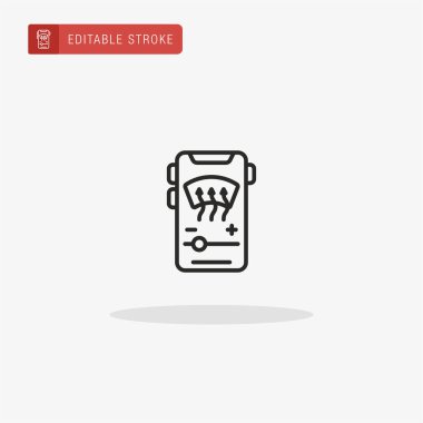 Isıtıcı ikon vektörü. Sunum için ısıtıcı simgesi.