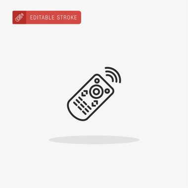 Uzaktan Denetim simgesi vektörü. Sunum için Uzak Denetim simgesi.
