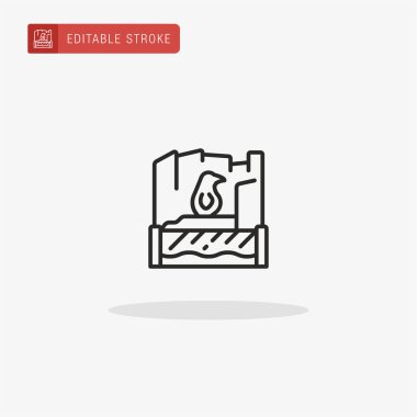 Penguen ikon vektörü. Sunum için Penguen simgesi.