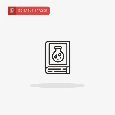 Kitap ikonu vektörü. Sunum için kitap simgesi.