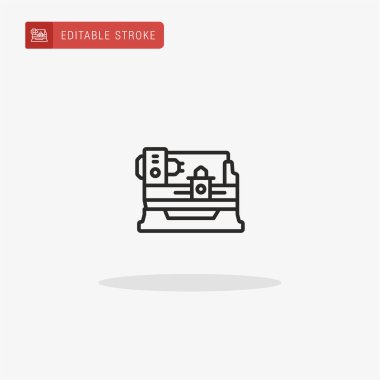 Milling Machine ikon vektörü. Sunum için Milling Machine simgesi.