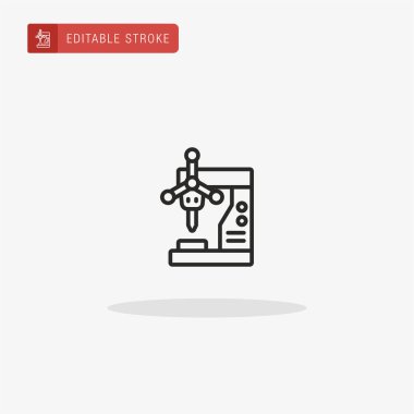 Sondaj simgesi vektörü. Sunum için sondaj simgesi.