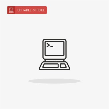 Simge vektörü kodlanıyor. Sunum için kodlama simgesi.