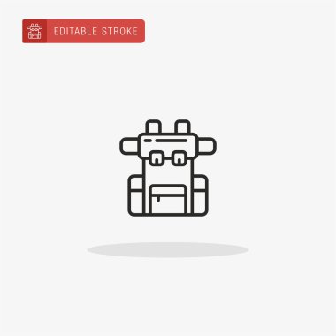 Yürüyüş ikonu vektörü. Sunum için yürüyüş simgesi.