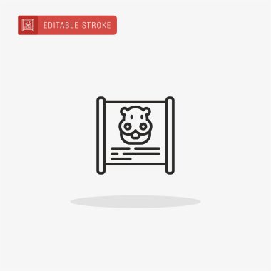 Bilgi simgesi vektörü. Sunum için bilgi simgesi.