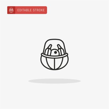 Simge vektörünü hasat et. Sunum için simge hasat et.