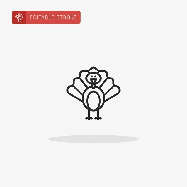 Turkey Icon Vector Turkey Icon Presentation — Stock Vector