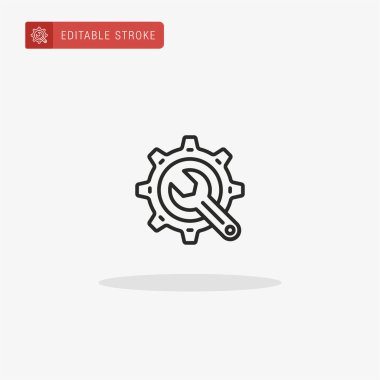 Sistem simgesi vektörü. Sunum için sistem simgesi.