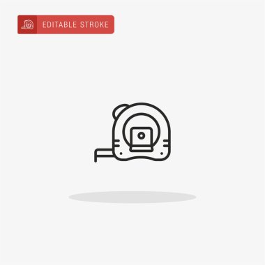 Teyp simgesi vektörü ölçülüyor. Sunum için bant simgesi ölçülüyor.