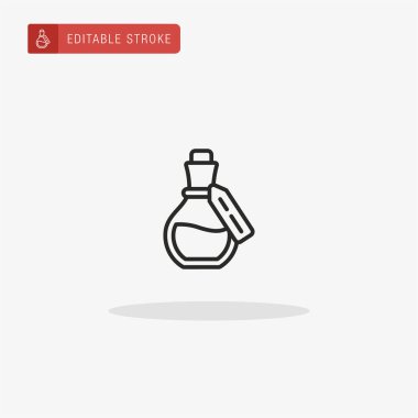 Aromaterapi ikon vektörü. Sunum için Aromaterapi simgesi.