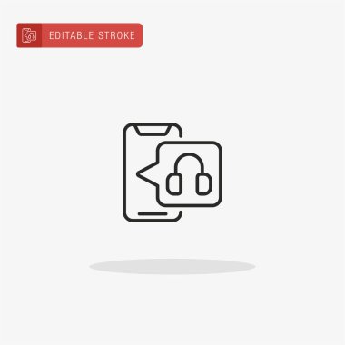 Müzik ikonu vektörü. Sunum için müzik simgesi.