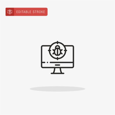 Hedef ikon vektörü. Sunum için hedef simge.