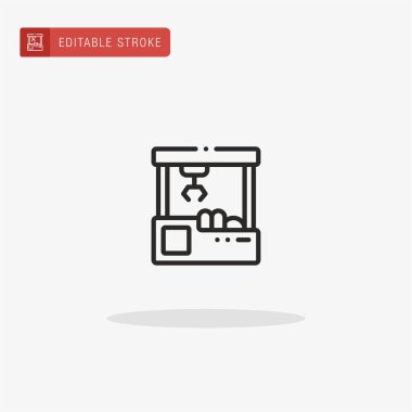 Pençe Makinesi ikon vektörü. Sunum için Pençe Makinesi simgesi.