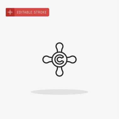 Tap simge vektörü. Sunum için tıklama simgesi.