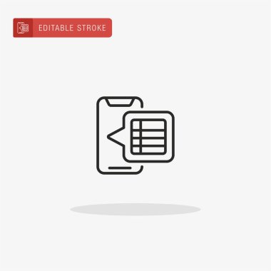 Not simgesi vektörü. Sunum için not simgesi.