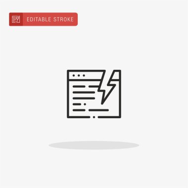 Simge vektörü kırılıyor. Sunum için kırma simgesi.