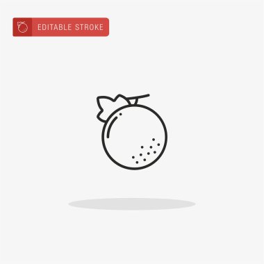 Kavun simgesi vektörü. Sunum için kavun simgesi.