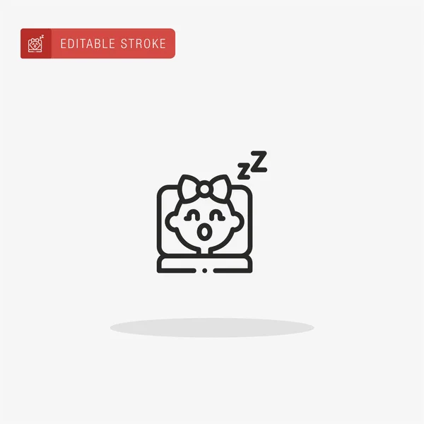 Διανυσματική Εικόνα Ύπνου Εικονίδιο Ύπνου Για Παρουσίαση — Διανυσματικό Αρχείο