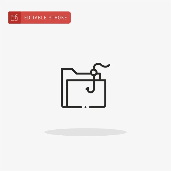 Icône Vecteur Hameçonnage Icône Hameçonnage Pour Présentation — Image vectorielle