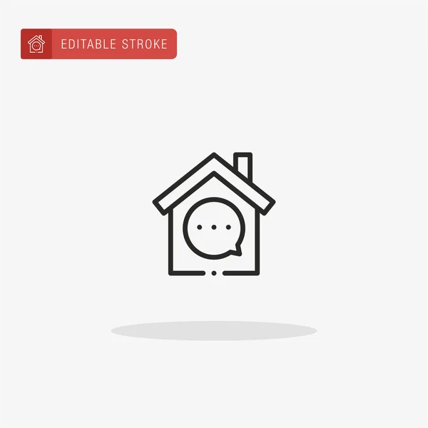 Home Icon Vector Thuis Pictogram Voor Presentatie — Stockvector