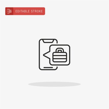 Görev simgesi vektörü. Sunum için görev simgesi.