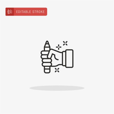 El simgesi vektörü. Sunum için el simgesi.