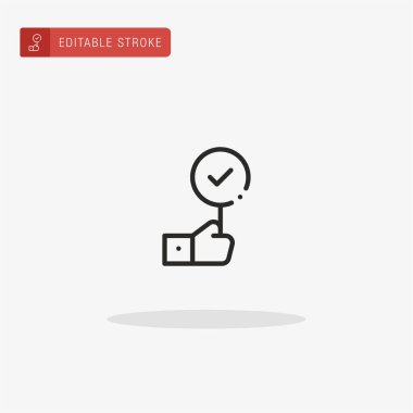 Simge vektörünü kabul et. Sunum için simgeyi kabul et.