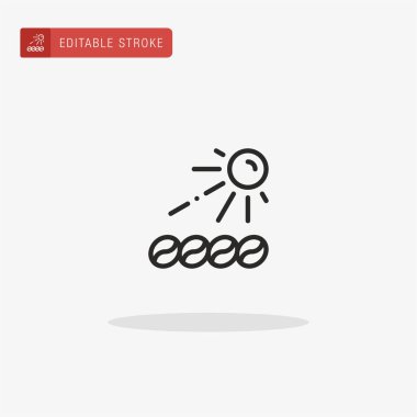 Kuru simge vektörü. Sunum için simgeyi kurula.