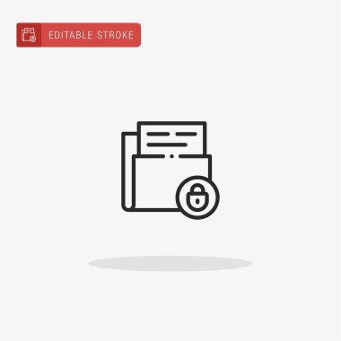 Dosya simgesi vektörü. Sunum için dosya simgesi.