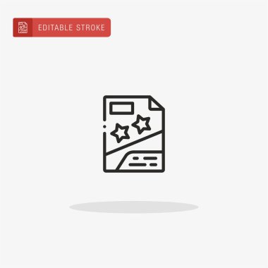 Uçuş simgesi vektörü. Sunum için broşür simgesi.