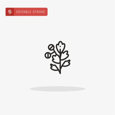 Wormwood ikon vektörü. Sunum için Wormwood simgesi.