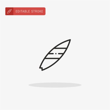 Sörf simgesi vektörü. Sunum için sörf simgesi.