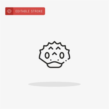 Yılan ikonu vektörü. Sunum için yılan simgesi.