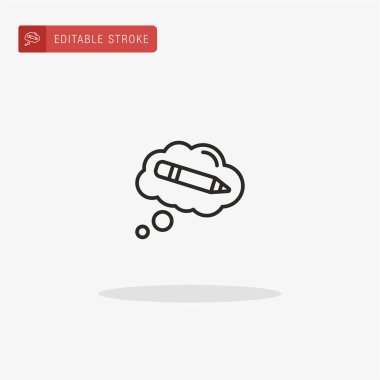 Konuşma baloncuğu ikon vektörü. Sunum için Konuşma Kabarcığı simgesi.