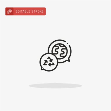 Simge vektörünü geri dönüştür. Sunum için simgeyi geri dönüştür.