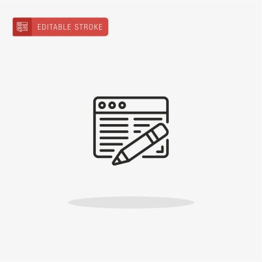 Çevrimiçi simge vektörü. Sunum için çevrimiçi simge.