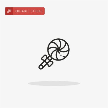 Lolipop ikon vektörü. Sunum için lolipop simgesi.