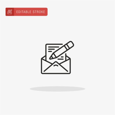 Harf simgesi vektörü. Sunum için harf simgesi.