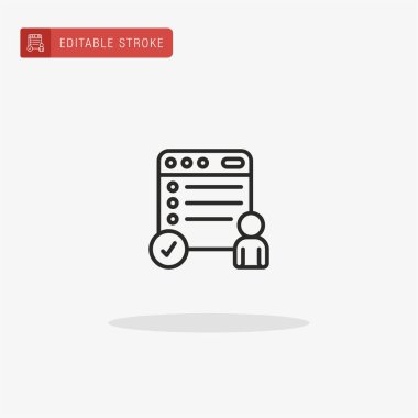 Tarayıcı simge vektörü. Sunum için tarayıcı simgesi.