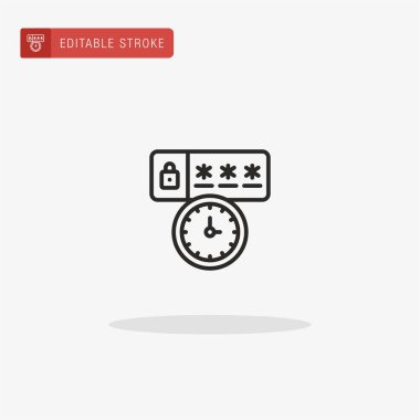 Parola simgesi vektörü. Sunum için parola simgesi.