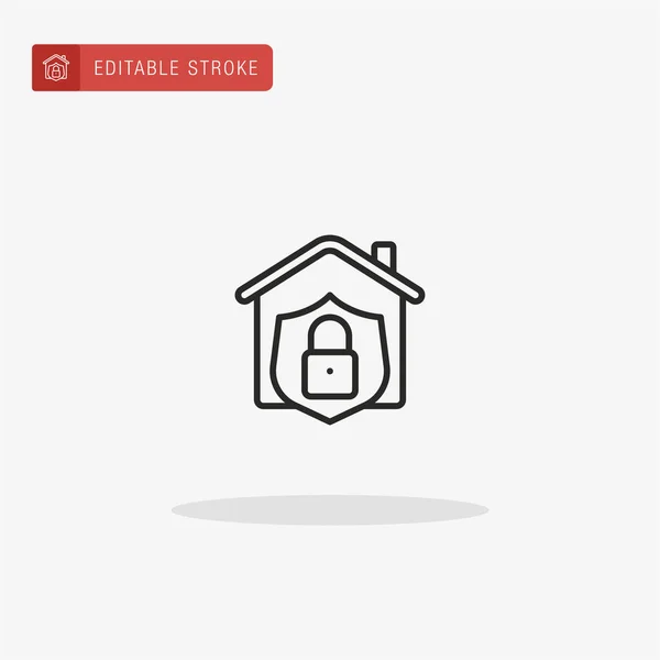 Home Icon Vector Thuis Pictogram Voor Presentatie — Stockvector