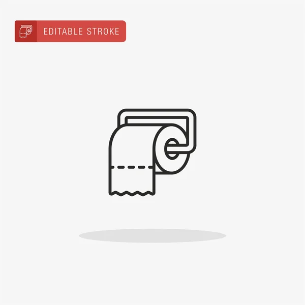 Toilettenpapier Symbolvektor Toilettenpapier Symbol Für Die Präsentation — Stockvektor