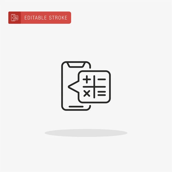 Calculator Pictogram Vector Calculator Pictogram Voor Presentatie — Stockvector