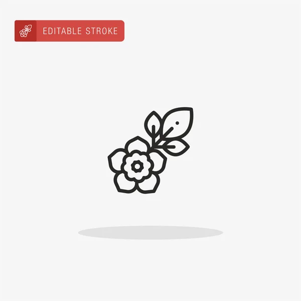 Вектор Значка Квітки Піктограма Квітів Презентації — стоковий вектор