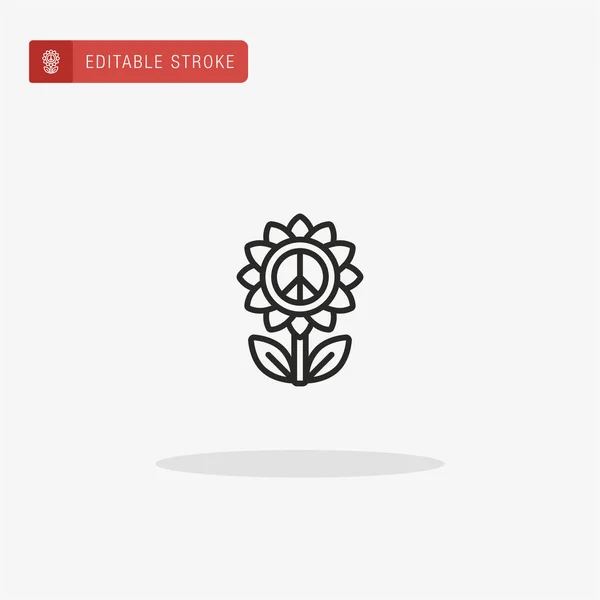 Вектор Значка Квітки Піктограма Квітів Презентації — стоковий вектор