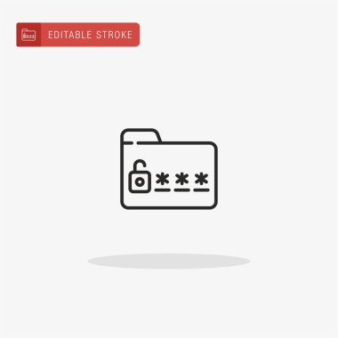 Dizin simgesi vektörü. Sunum için dizin simgesi.