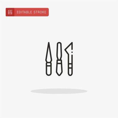 Araç simgesi vektörü. Sunum için araç simgesi.