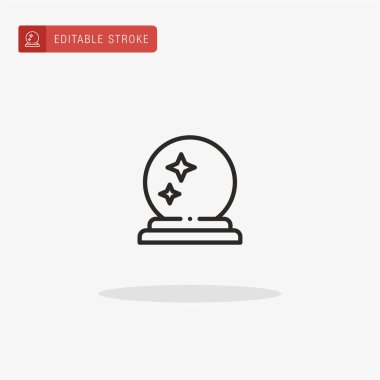 Sihirli Top ikon vektörü. Sunum için Sihirli Top simgesi.